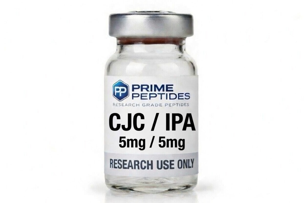 CJC-1295 w/o DAC 5mg + Ipamorelin 5mg (Research Grade) – For Laboratory Research Use Only